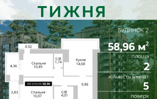 Пропозиція «КВАРТИРА ТИЖНЯ»!